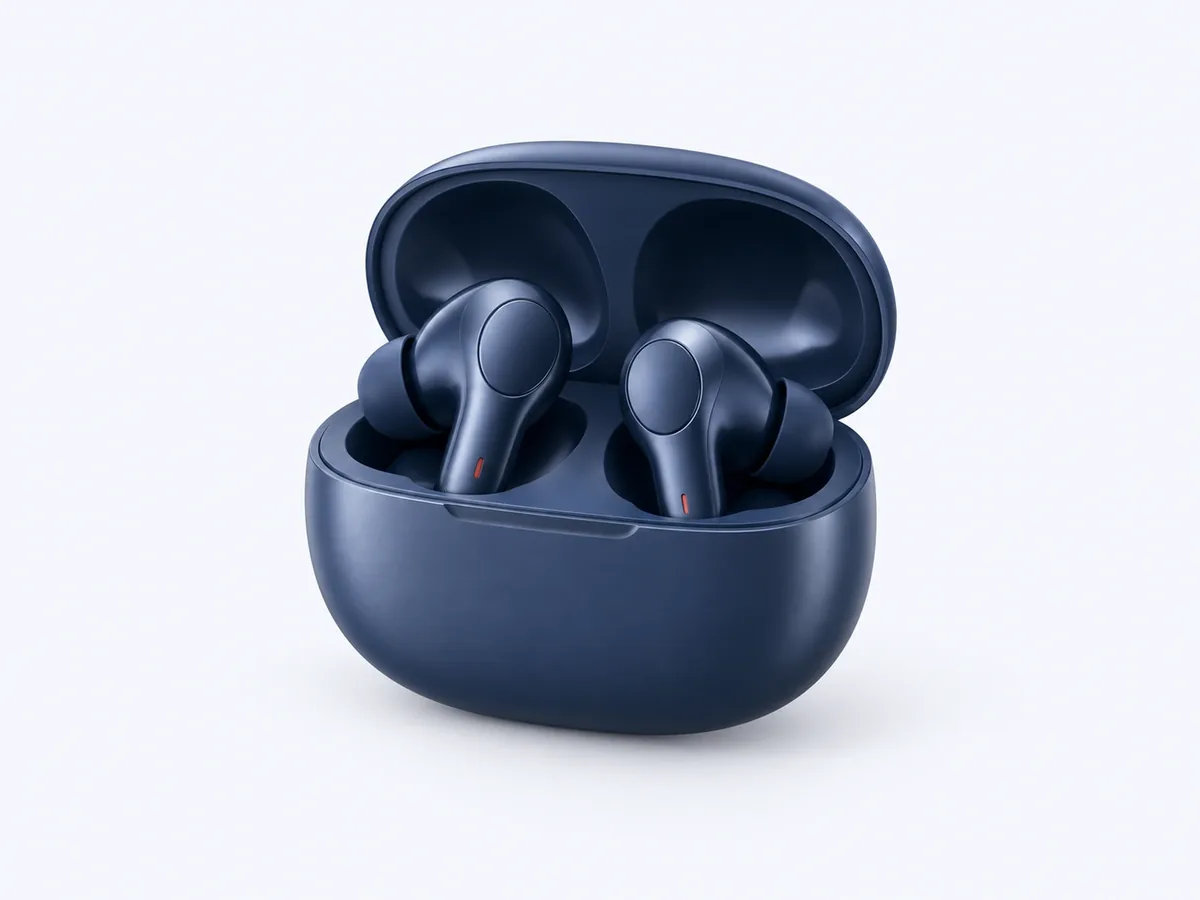 Wireless earbuds with charging case